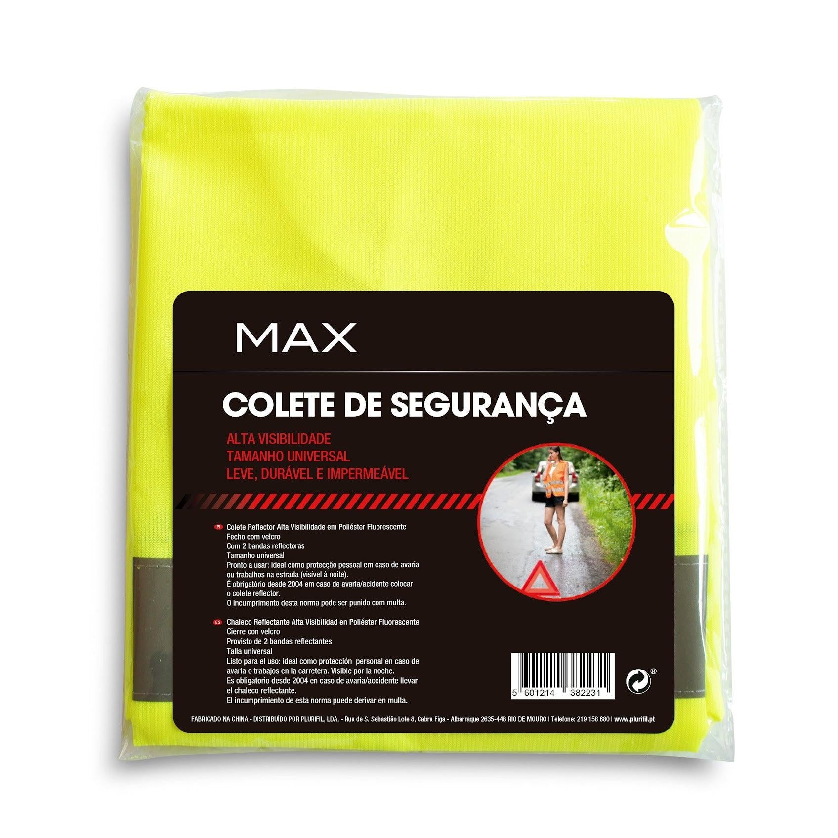 Max Colete de Segurança - produto automóvel profissional